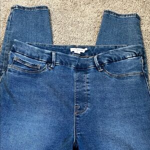 Good American Pull On Skinny Blue Stretch Denim Jeans Size 2XL